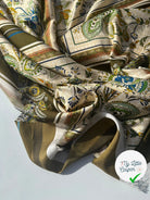 SATIN FOULARD C’EST D’UN CHIC PANNEAU 72 CM (2 MOTIFS PAR PANNEAU) MSO
