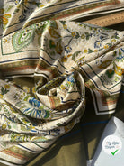SATIN FOULARD C’EST D’UN CHIC PANNEAU 72 CM (2 MOTIFS PAR PANNEAU) MSO