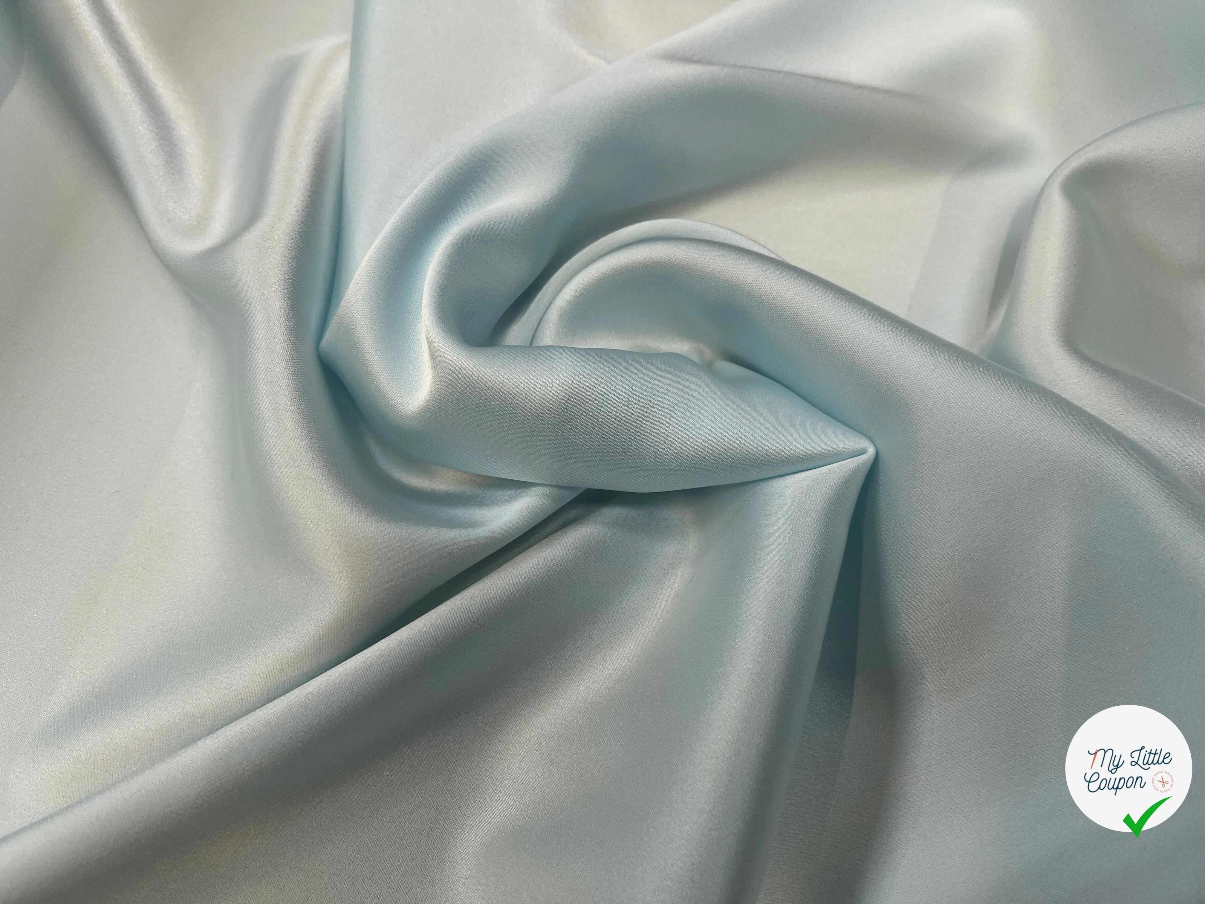 SATIN FROIDE ET FLUIDE 135CM ICEBERG - My Little Coupon