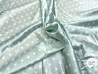 SATIN IMPRIMÉ POIS BLEU CIEL - My Little Coupon