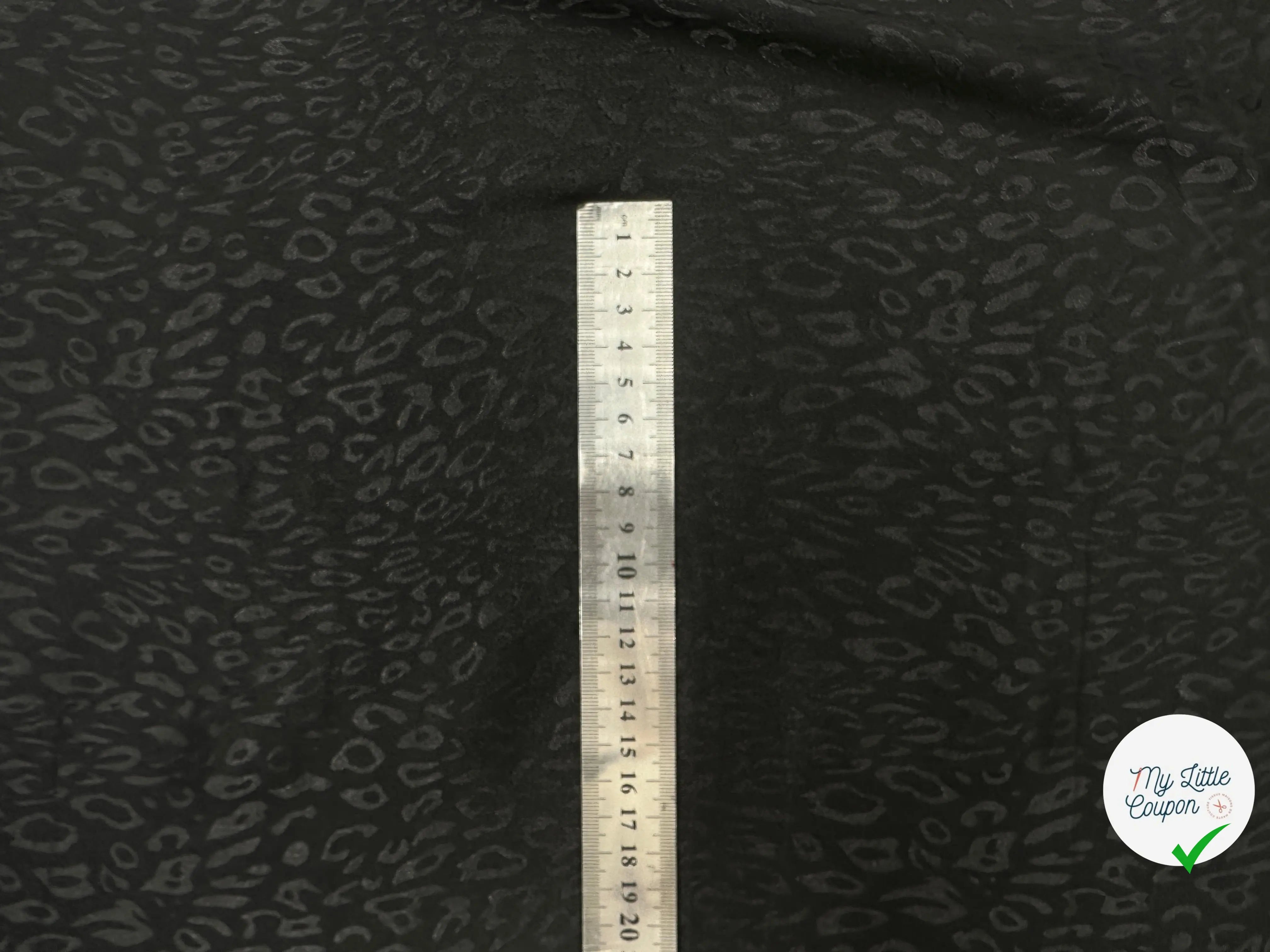 SATIN JACQUARD LÉOPARD NOIR CHIC MLC INTERN