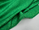 SATIN JACQUARD LÉOPARD VERT DIABOLO MLC INTERN