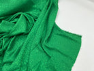 SATIN JACQUARD LÉOPARD VERT DIABOLO MLC INTERN