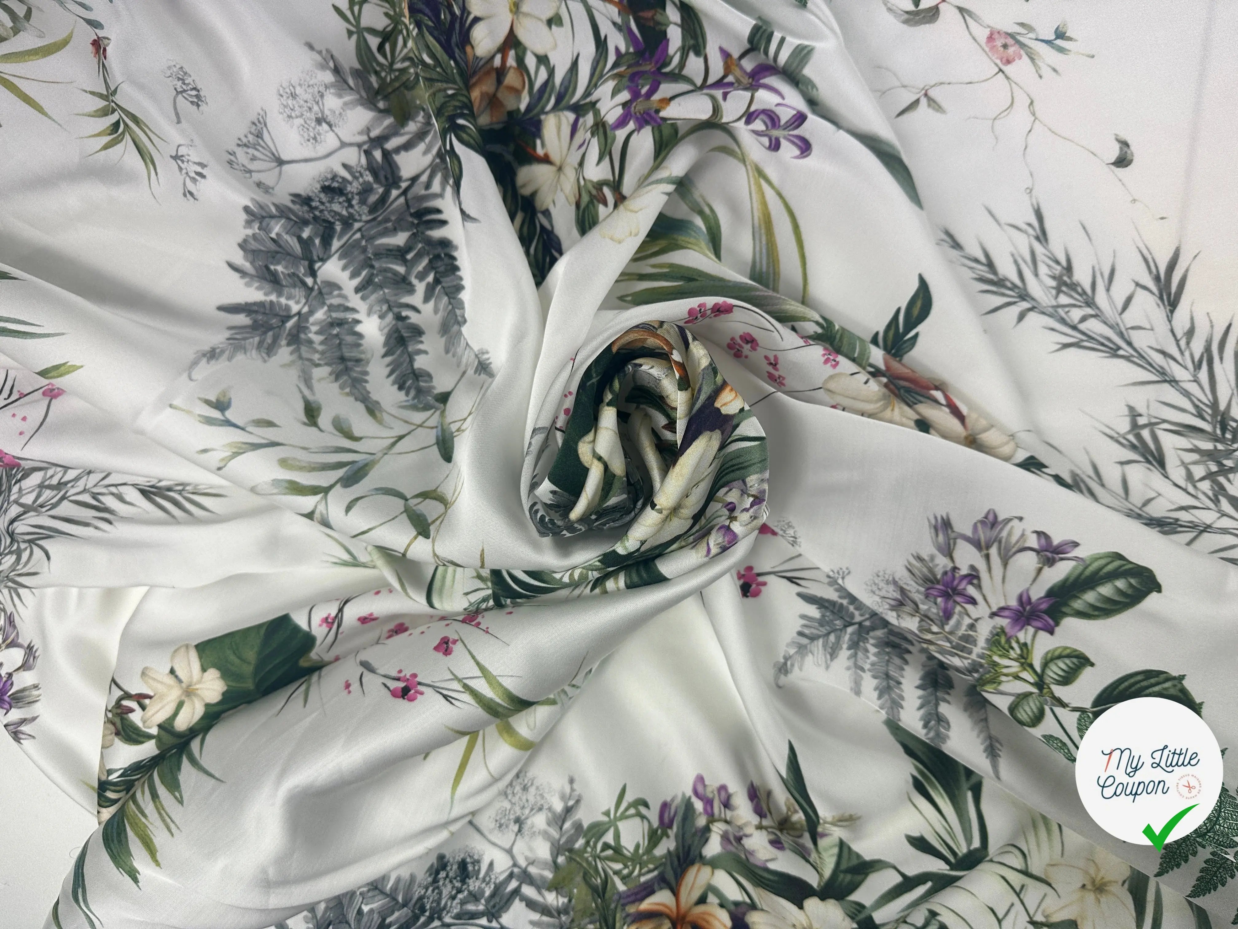 SATIN LOURD VISCOSE JARDIN DES PLANTES MLC INTERN