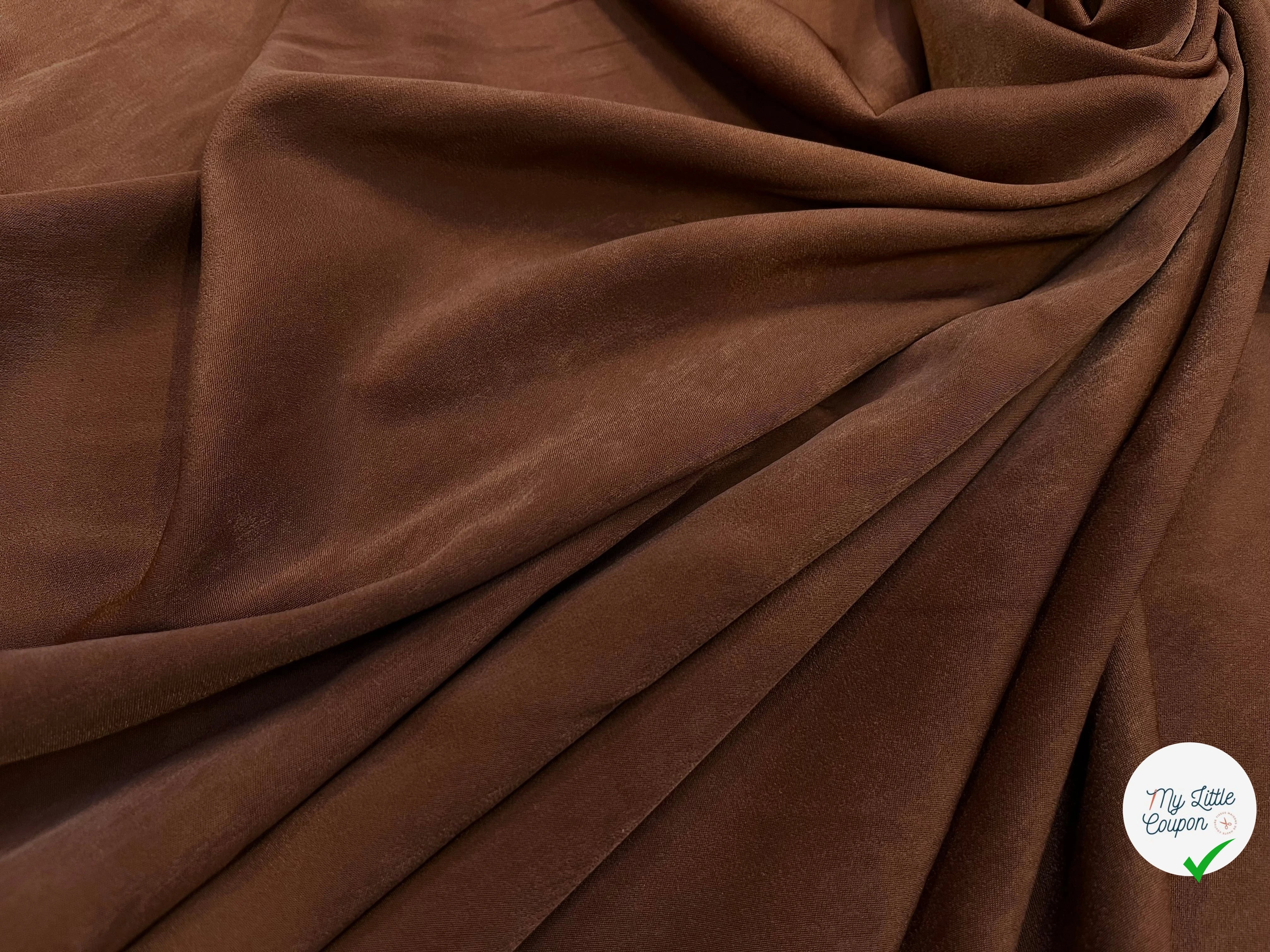 SATIN PEAU DE PÊCHE FLUIDE COGNAC - My Little Coupon