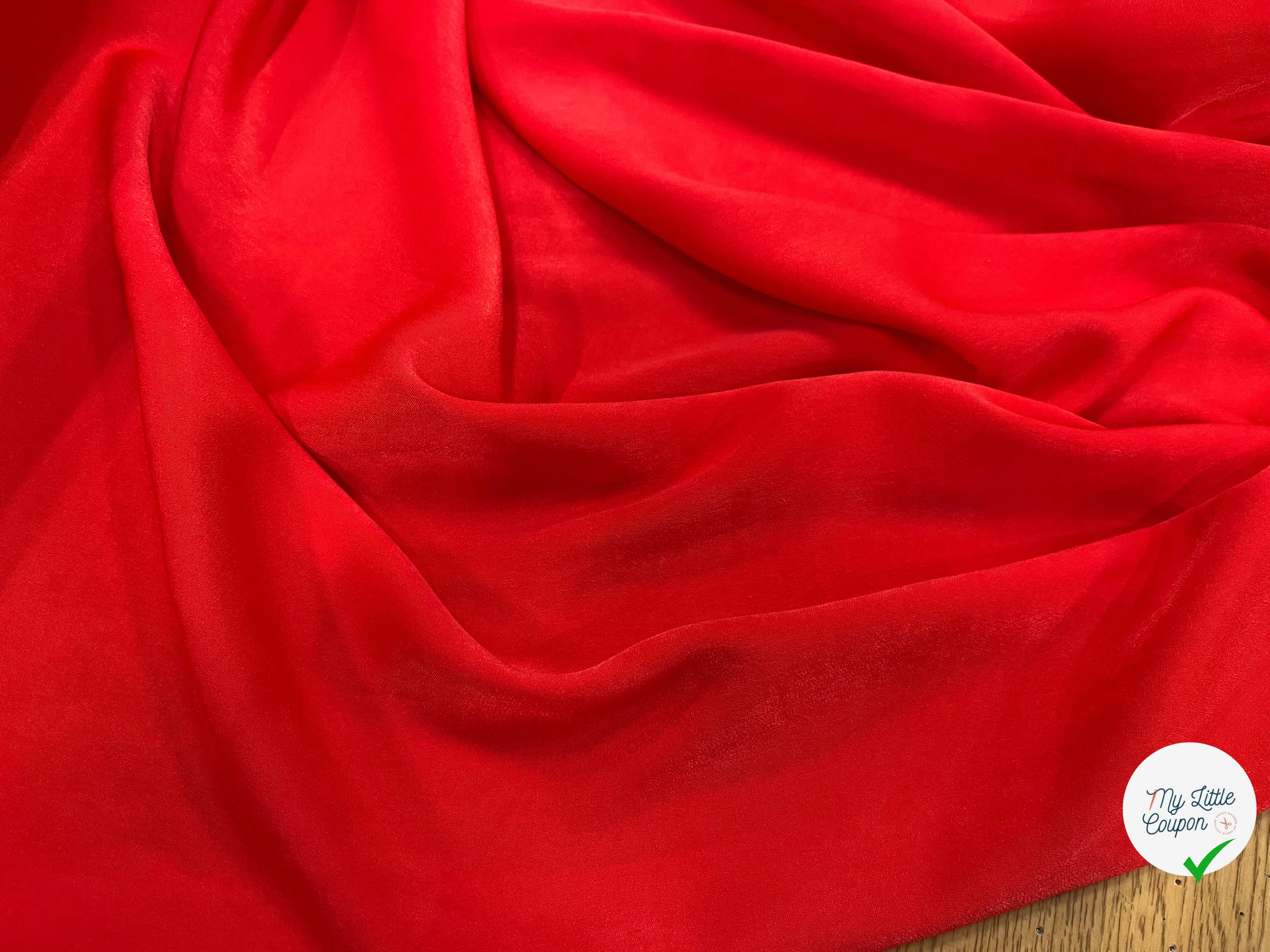 SATIN PEAU DE PÊCHE FLUIDE CORAL - My Little Coupon