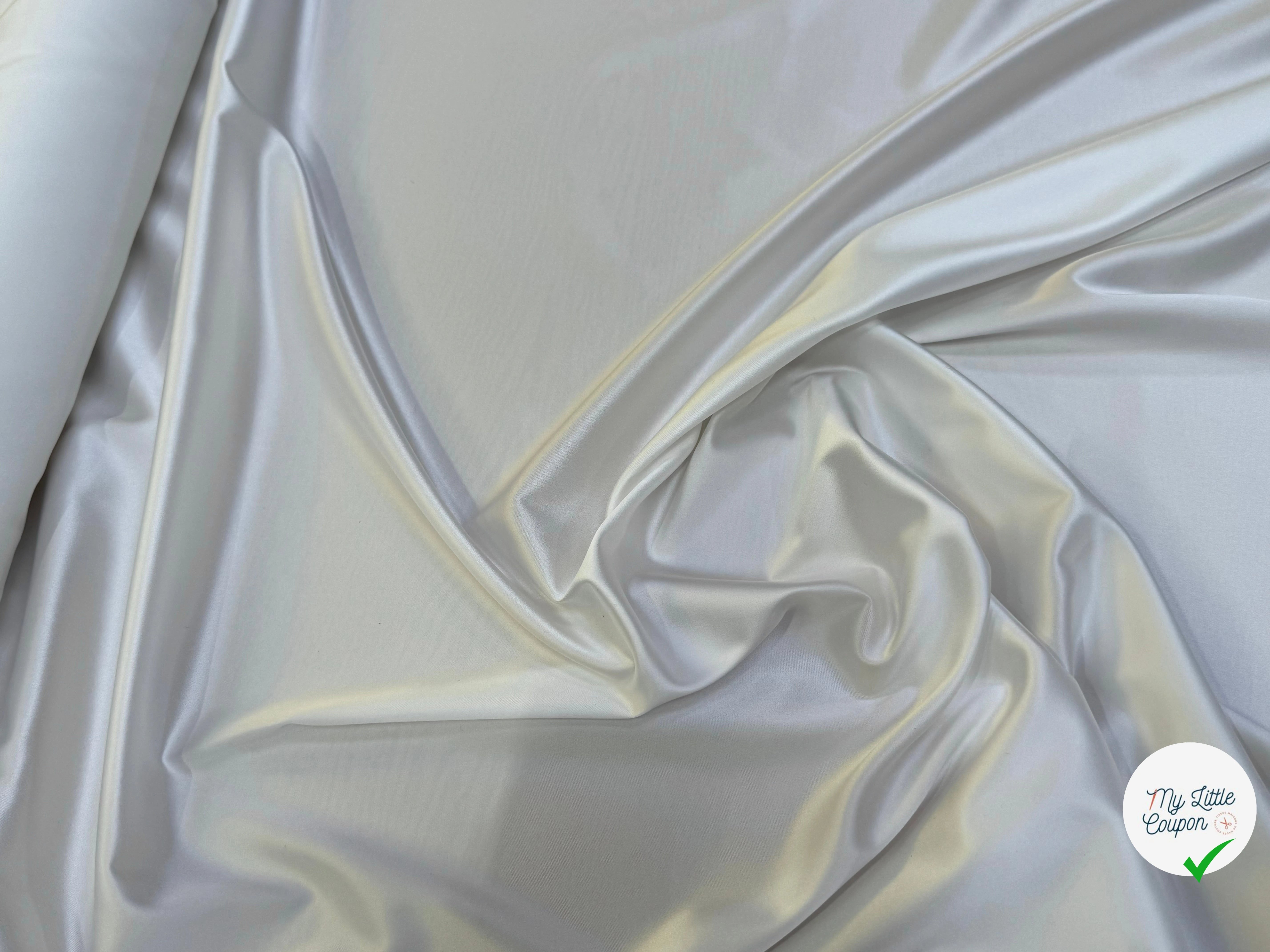 SATIN RICHE FLUIDE IVOIRE STRETCH - My Little Coupon