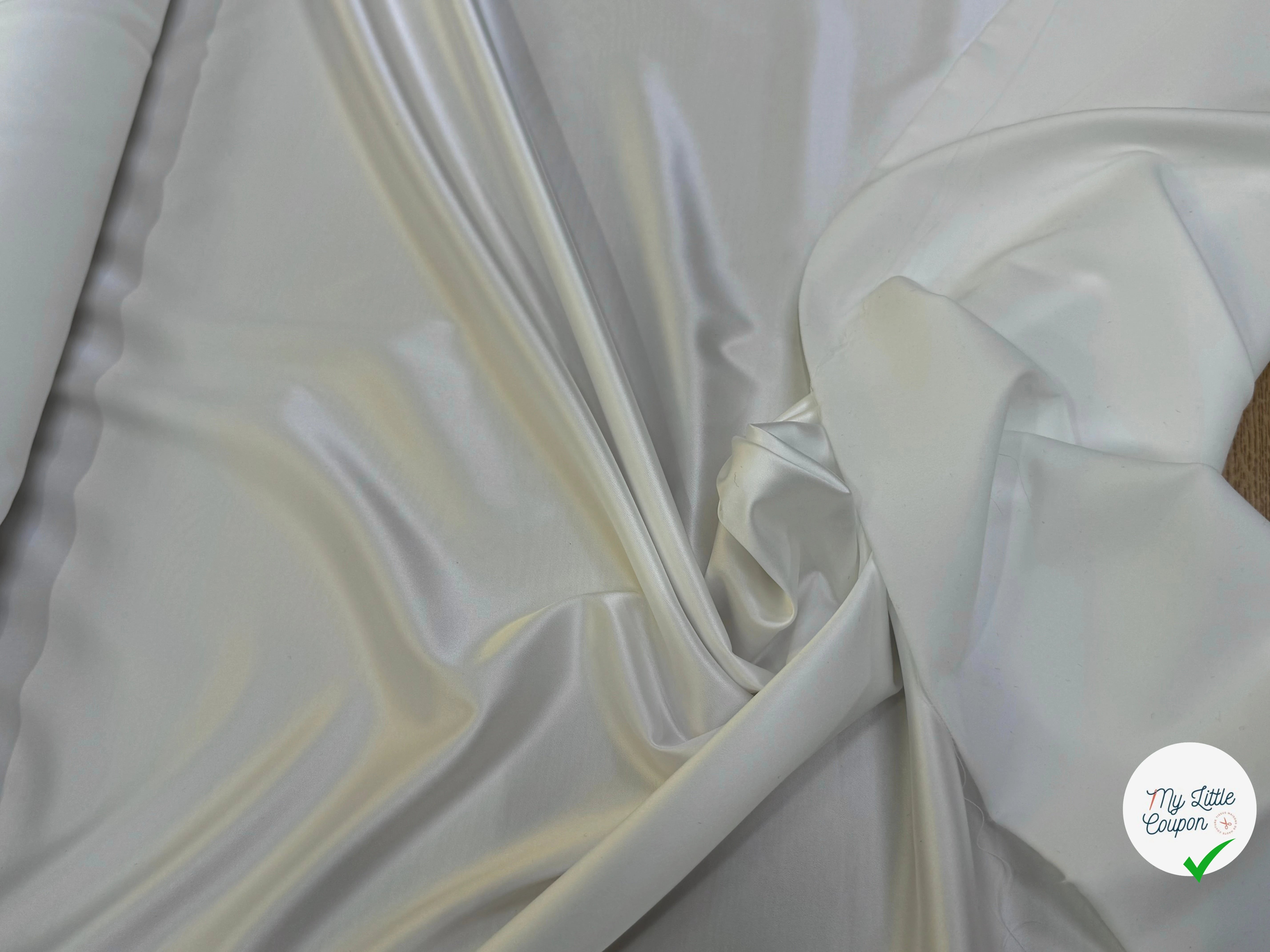 SATIN RICHE FLUIDE IVOIRE STRETCH - My Little Coupon