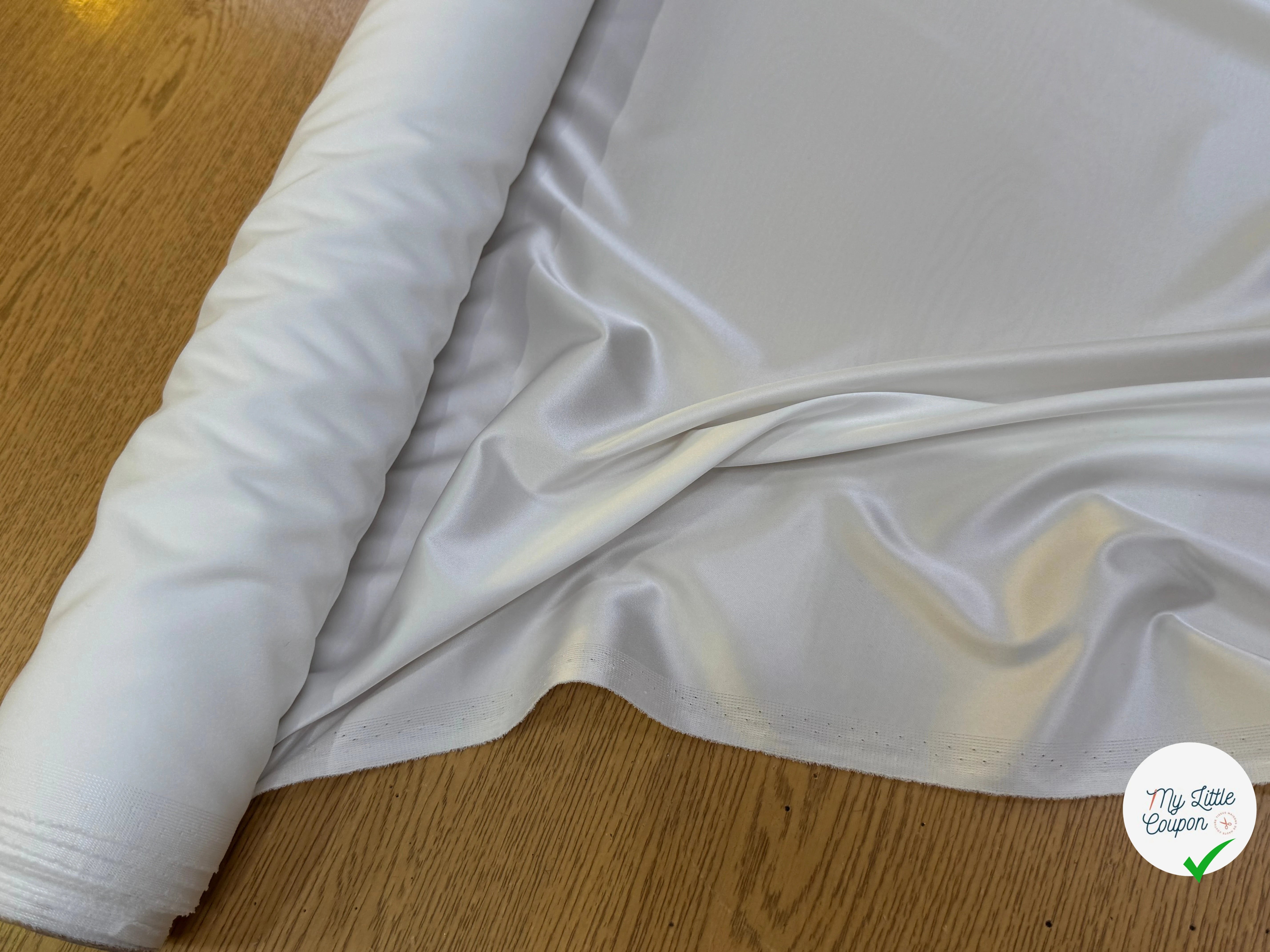 SATIN RICHE FLUIDE IVOIRE STRETCH - My Little Coupon