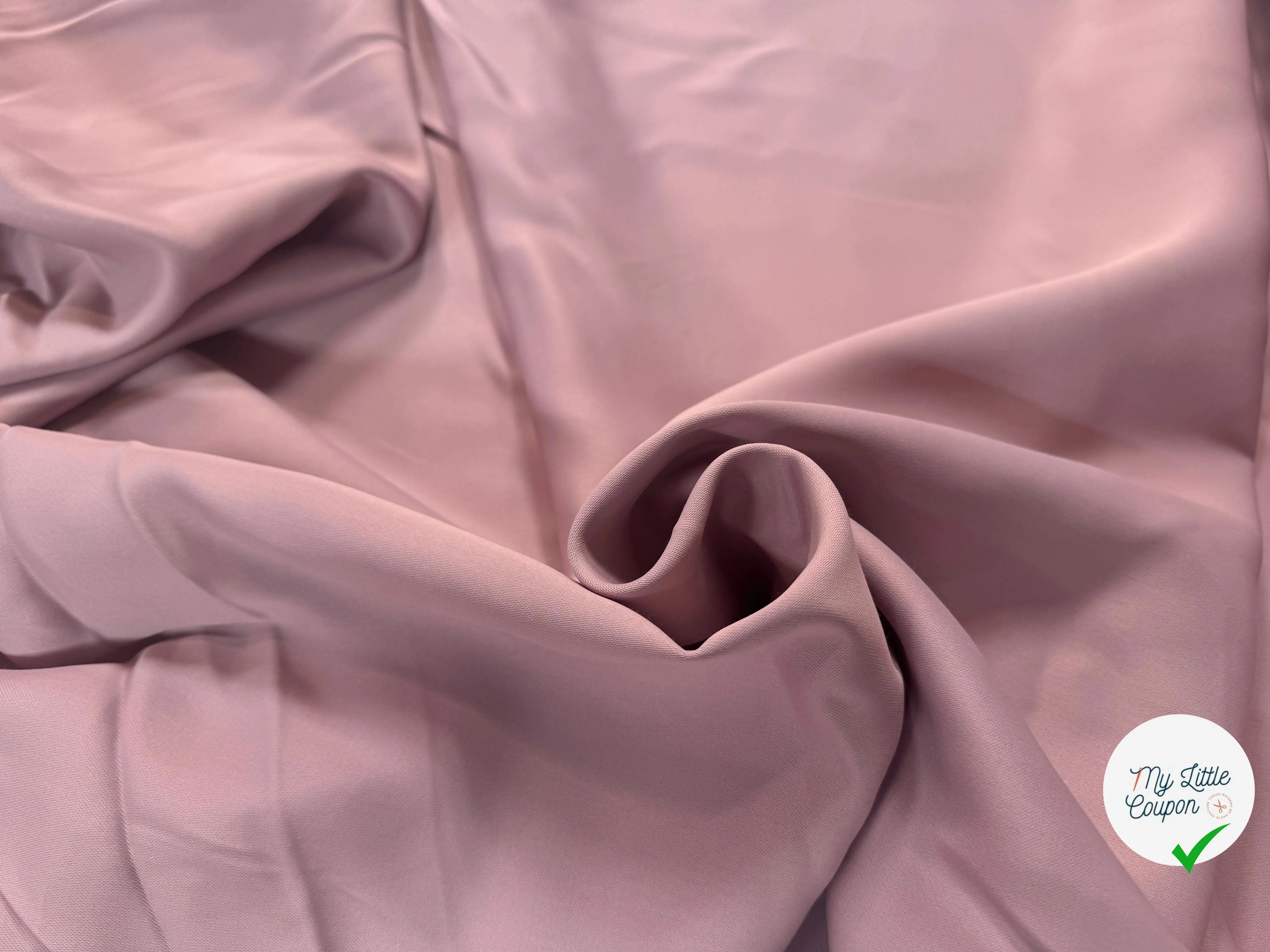 SATIN RICHE LOURD MAUVE QUALITÉ COUTURE - My Little Coupon