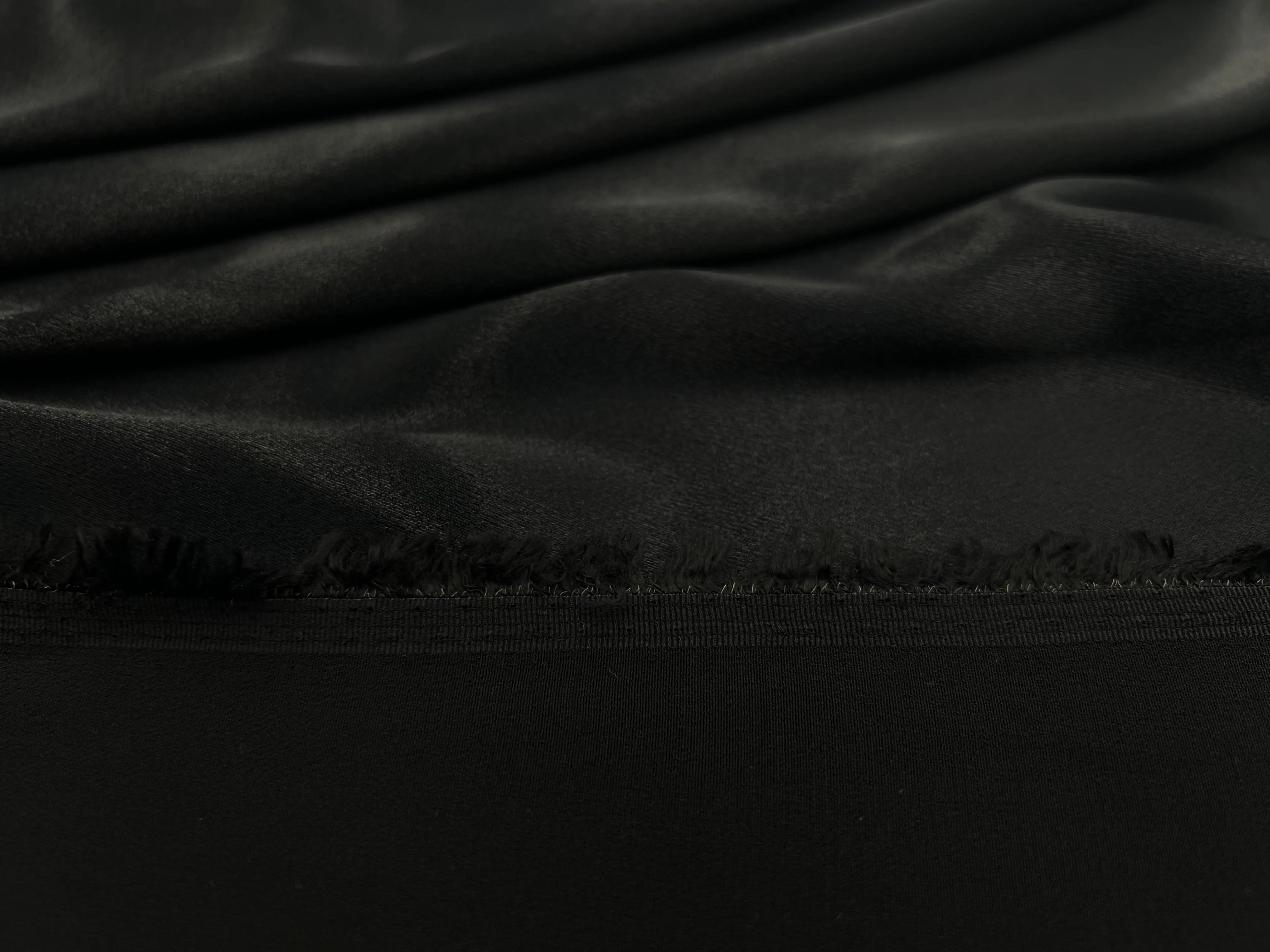 SATIN RICHE NOIR STRETCH - My Little Coupon - tissu - coudre