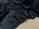 SATIN RICHE VISCOSE NOIR LEGEREMENT STRETCH - My Little Coupon