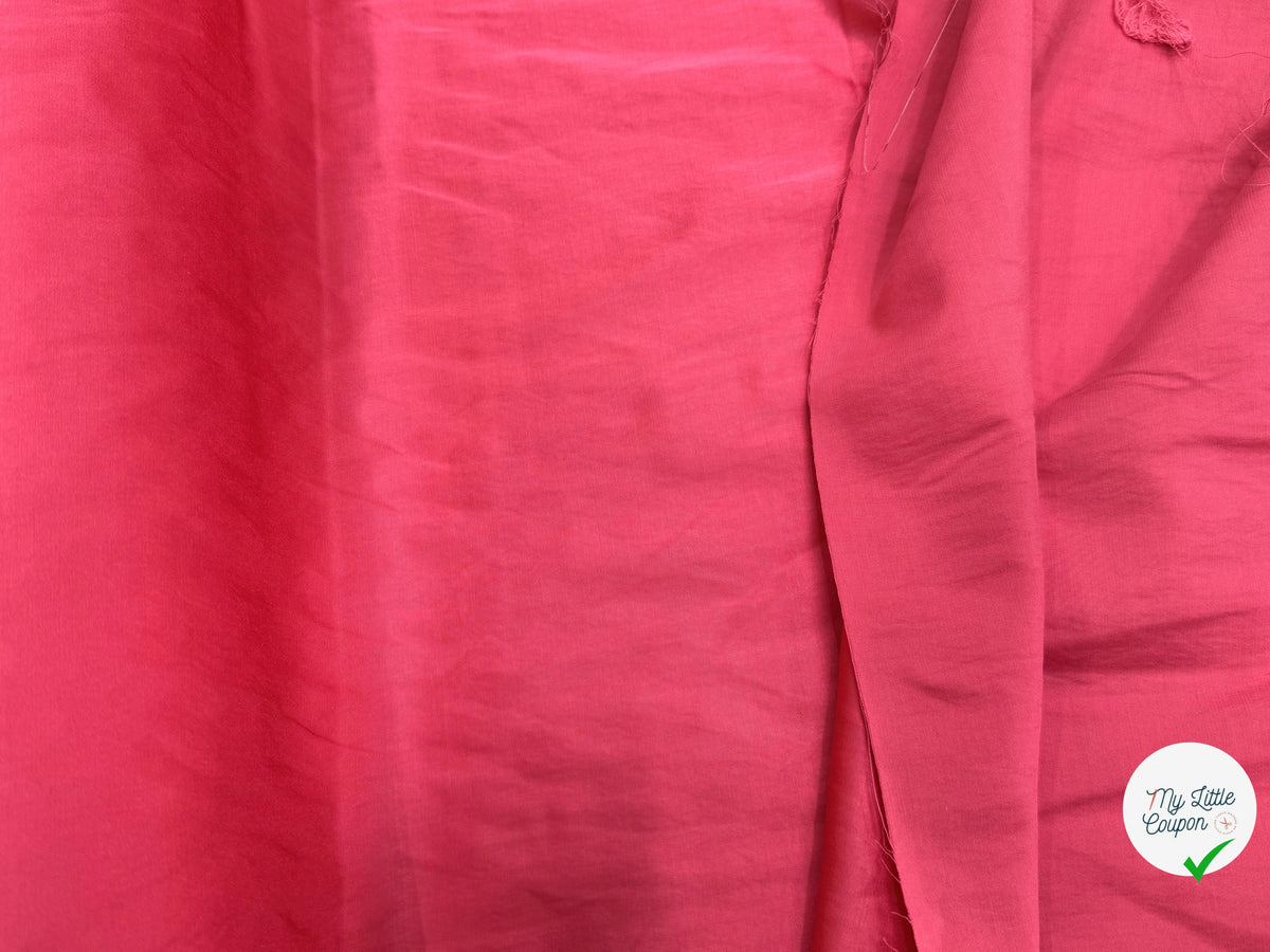 SATIN ROSE PÊCHE MÉTALLISÉ VISCOSE ET COTON ULTRA BEAU - My Little Coupon
