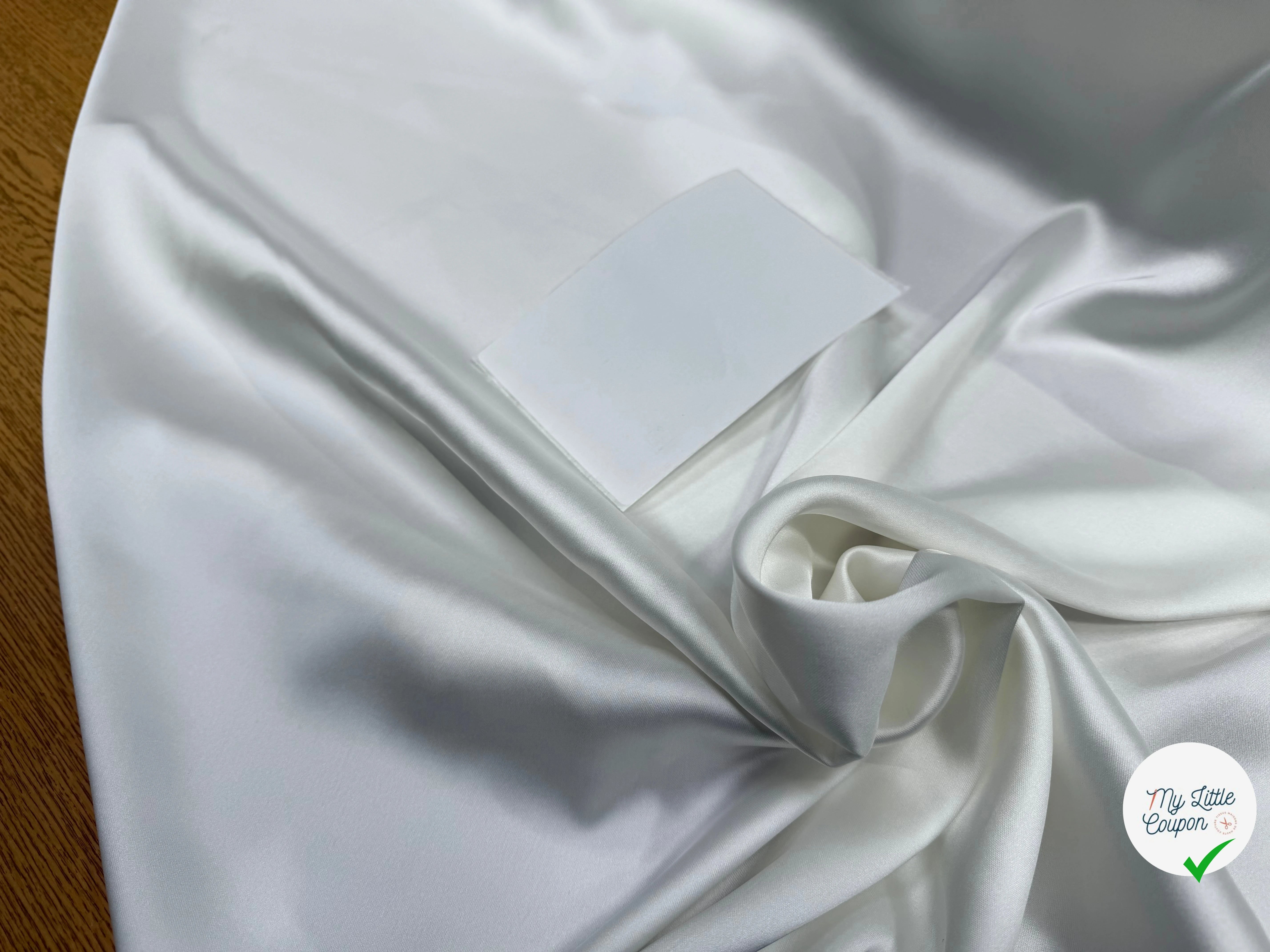 SATIN SOUPLE JOLI TOMBER BLANC PUR PRET À TEINDRE - My Little Coupon