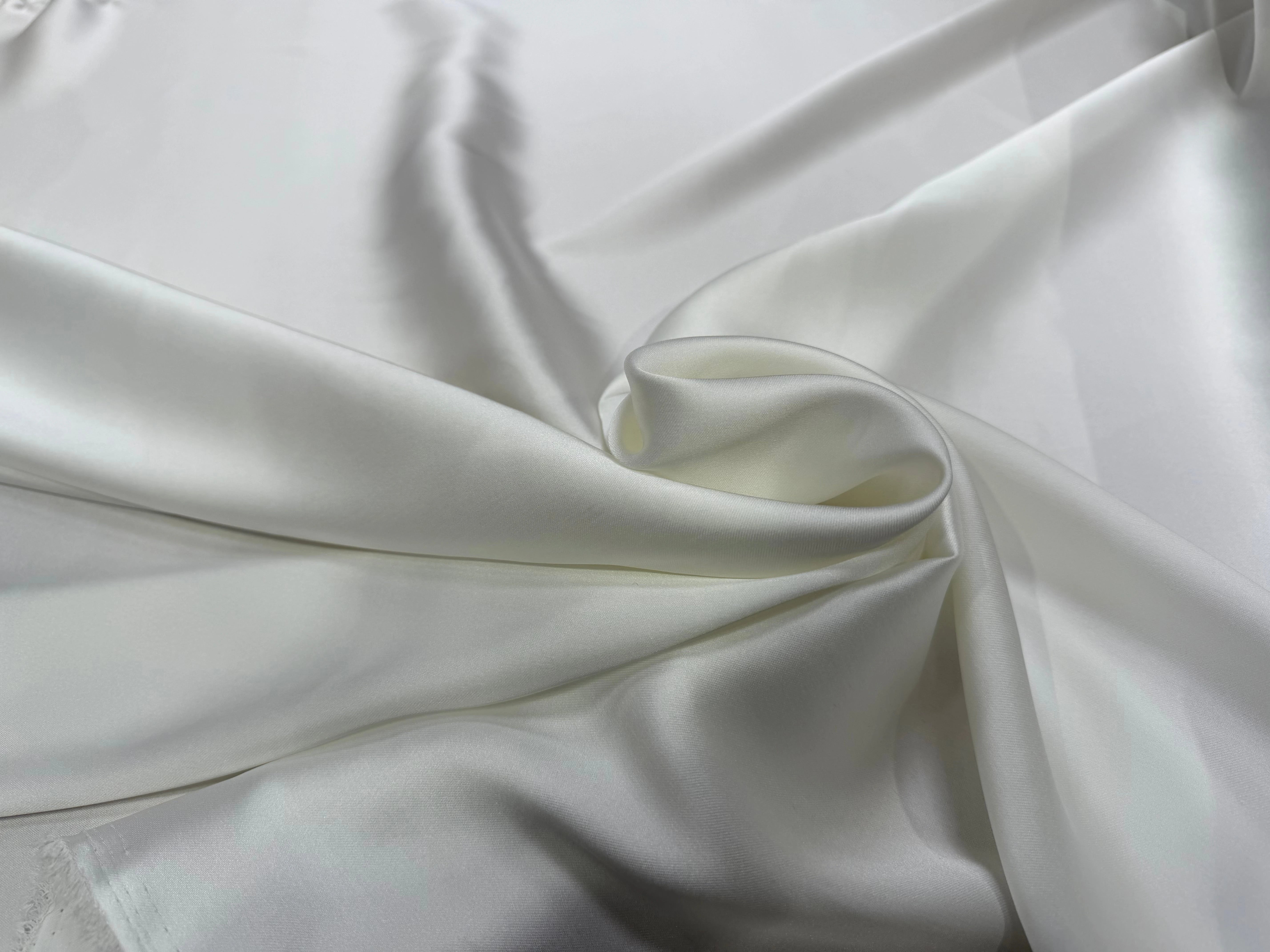 SATIN SOUPLE JOLI TOMBER BLANC PUR PRET À TEINDRE - My Little Coupon