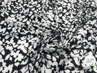 SATIN STRETCH FLEUR MONOCHROME TRÈS CLASSIQUE - My Little Coupon - tissu - coudre