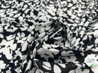 SATIN STRETCH FLEUR MONOCHROME TRÈS CLASSIQUE - My Little Coupon - tissu - coudre