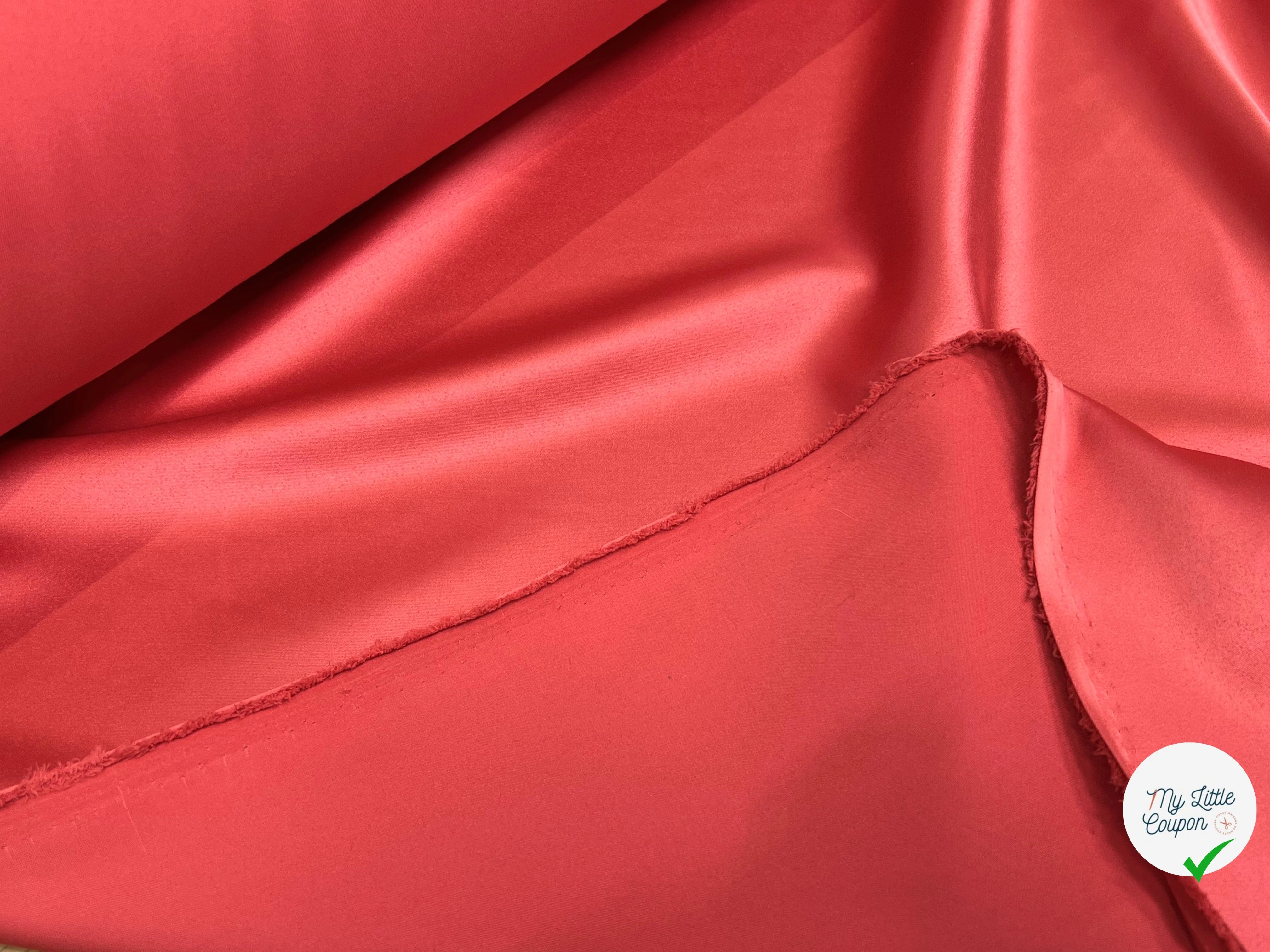 SATIN STRETCH FLUIDE GRENADINE - My Little Coupon
