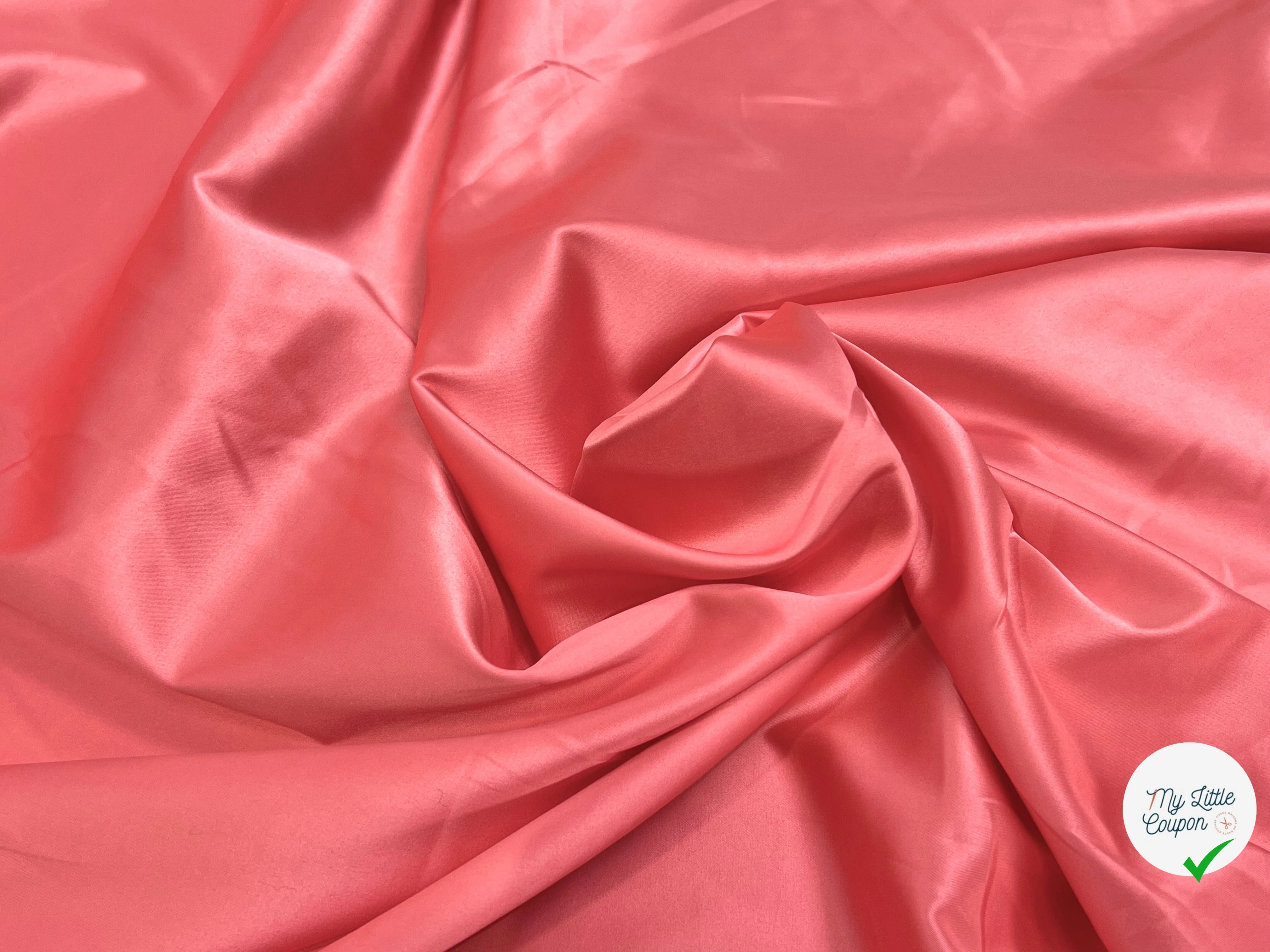 SATIN STRETCH FLUIDE ROSE INCARNAT - My Little Coupon