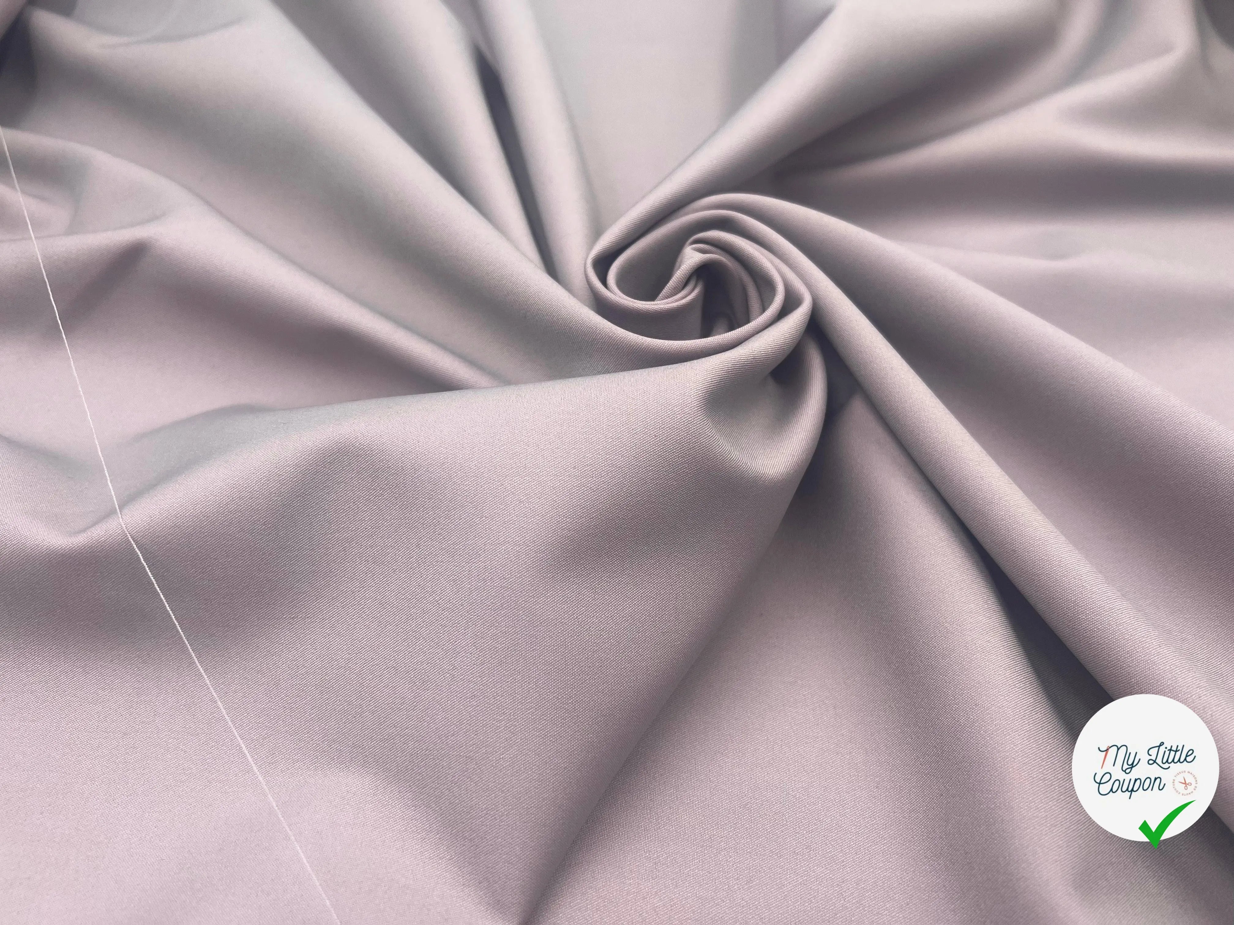 SATIN STRETCH FUSEAU TAUPE ROSÉ - My Little Coupon - tissu - coudre