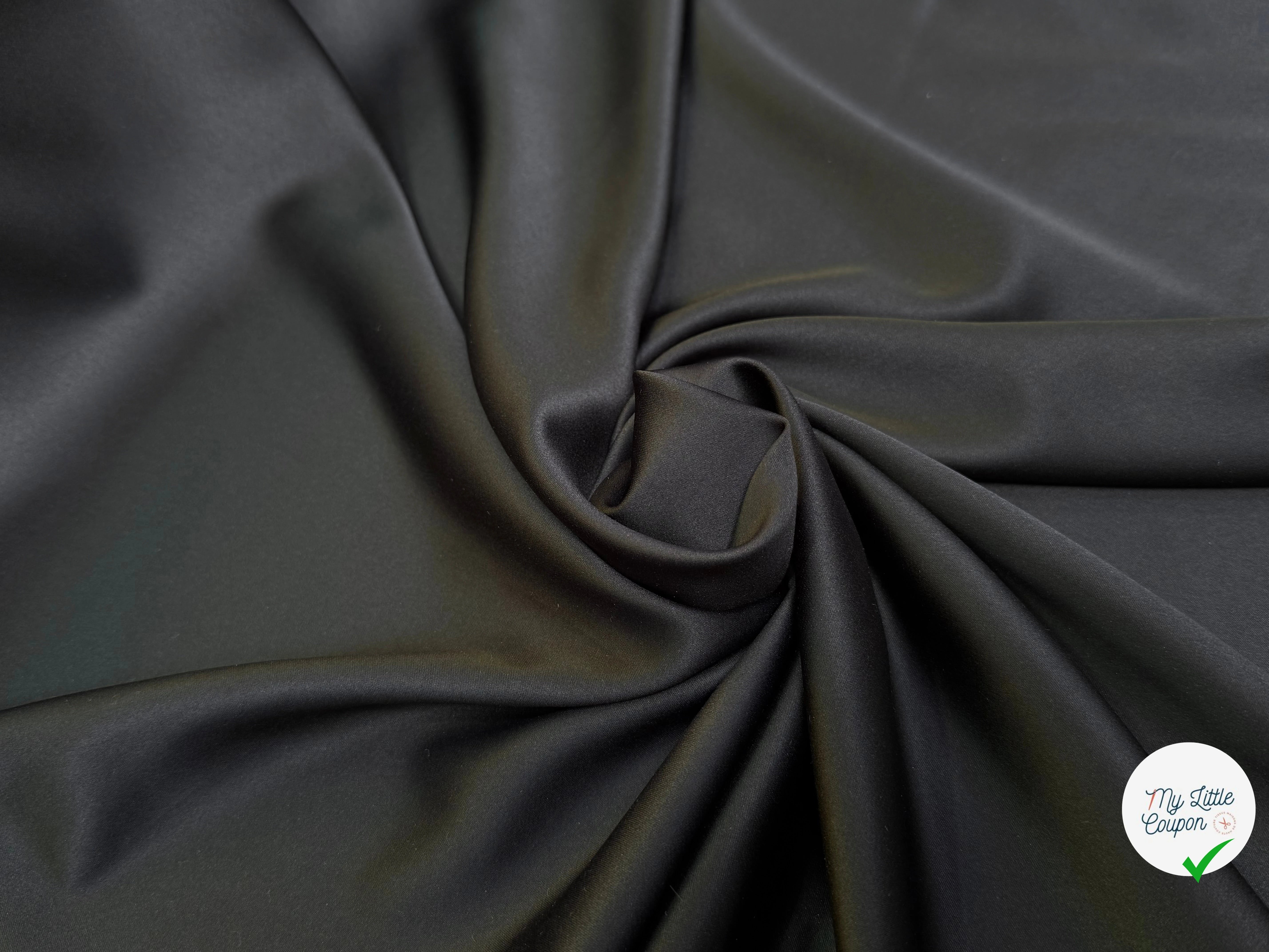 SATIN STRETCH NOIR FLUIDE - My Little Coupon