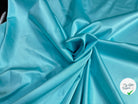 SATIN UNI DOUILLET STRETCH TURQUOISE - My Little Coupon
