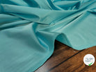 SATIN UNI DOUILLET STRETCH TURQUOISE - My Little Coupon