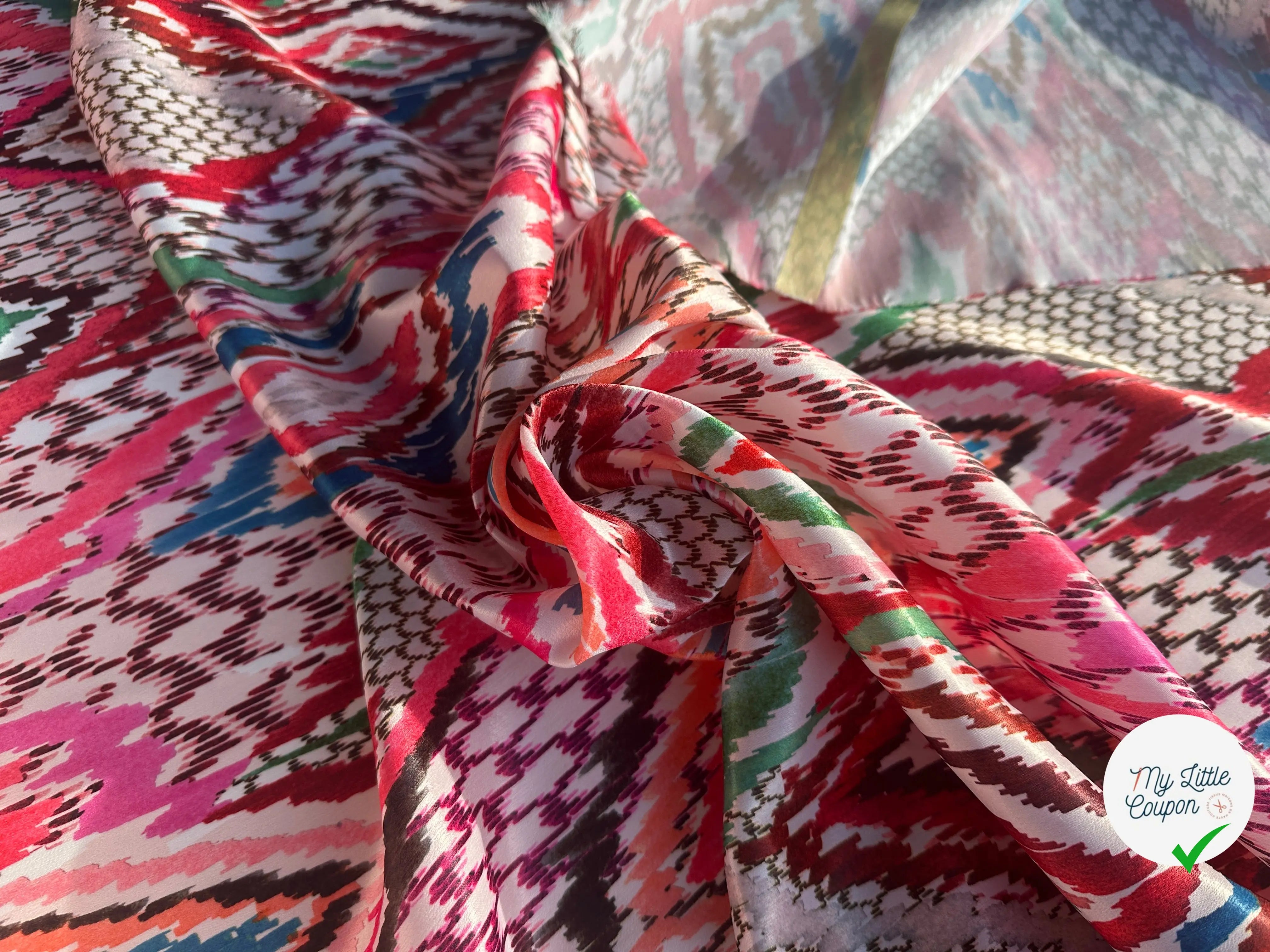 SATIN VELOUTÉ ÉCLAT GÉOMÉTRIQUE COUTURE MLC INTERN