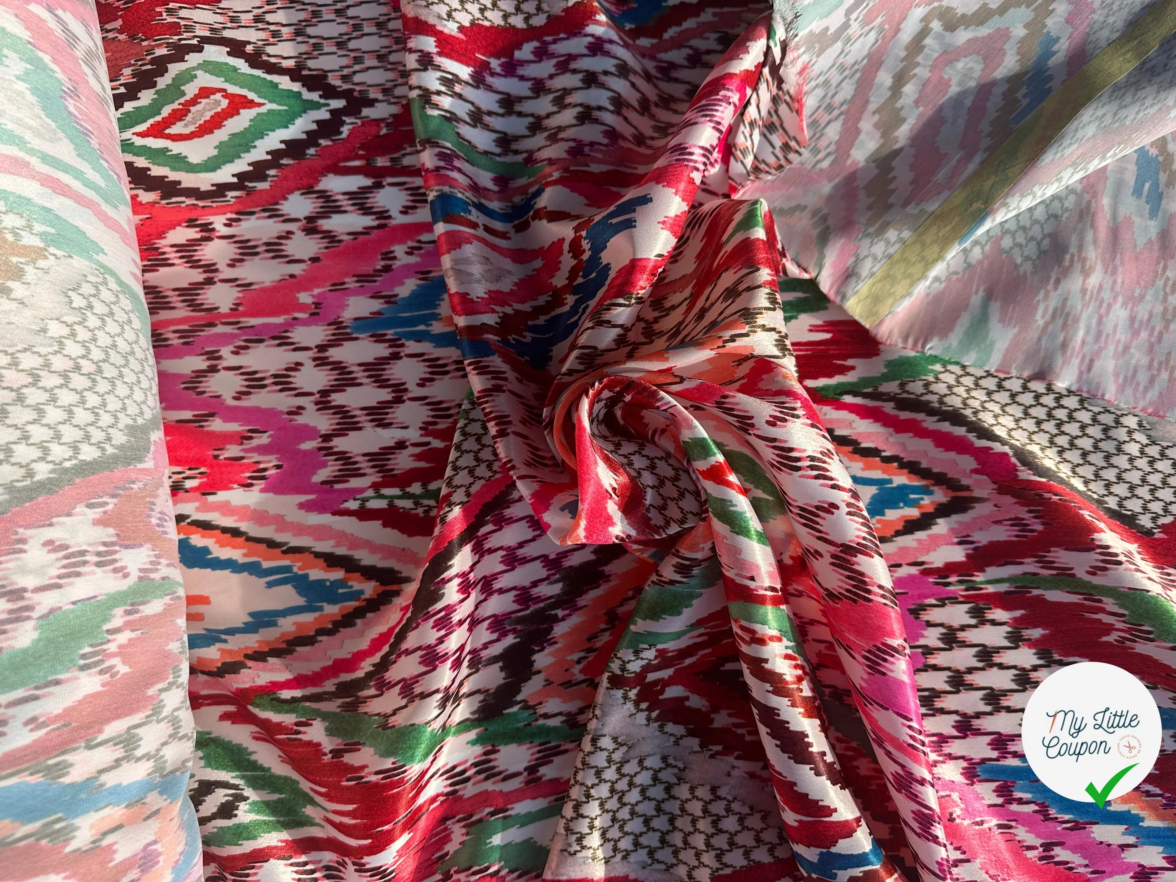 SATIN VELOUTÉ ÉCLAT GÉOMÉTRIQUE COUTURE MLC INTERN