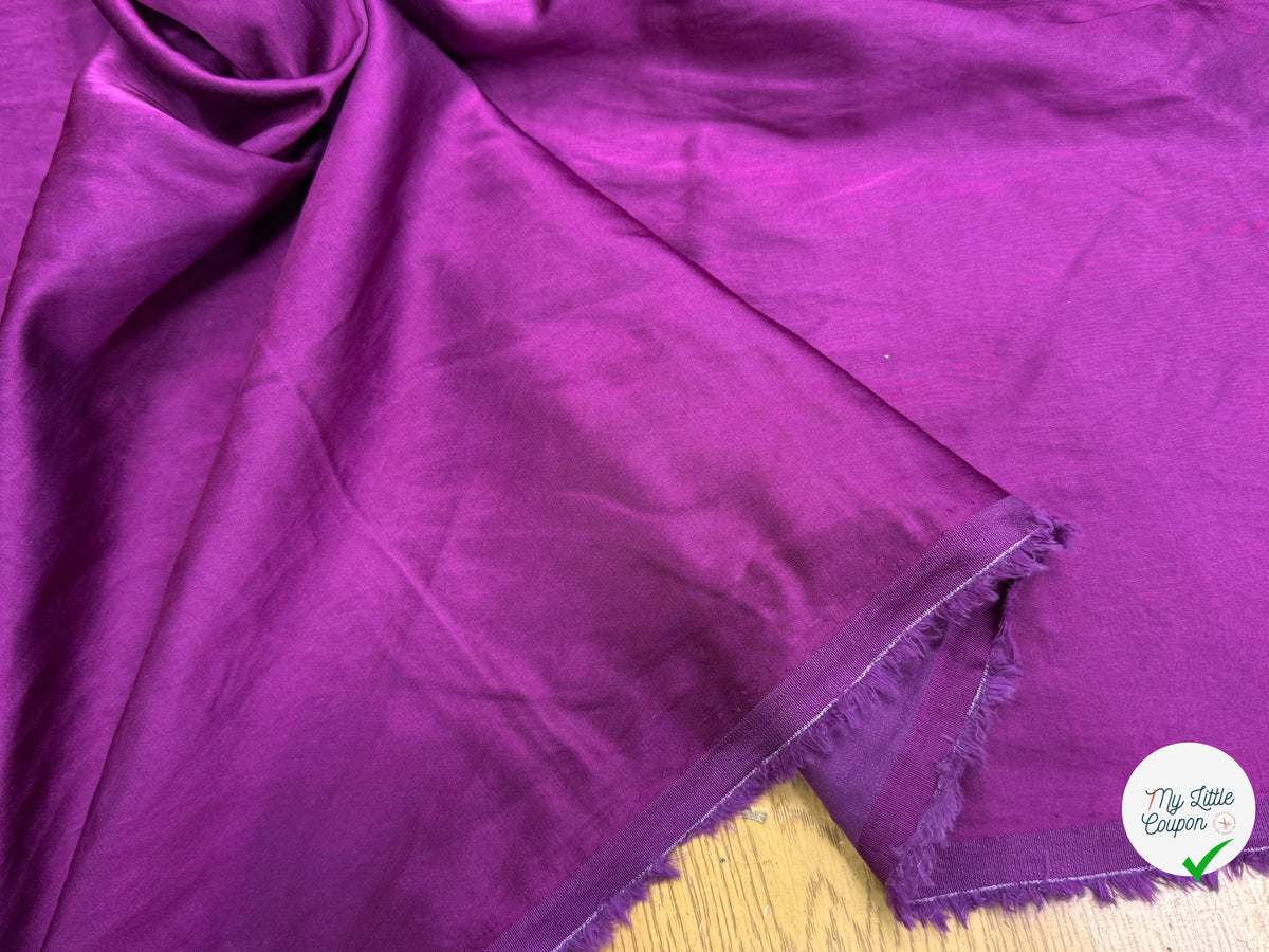 SATIN VIOLET/LILAS MÉTALLISÉ VISCOSE ET COTON ULTRA BEAU - My Little Coupon