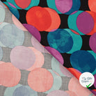 SATIN VISCOSE FUNNY DOTS CYCLAM - My Little Coupon