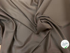 SATIN VISCOSE PEAU DE PÊCHE STRETCH MARRON - My Little Coupon