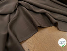SATIN VISCOSE PEAU DE PÊCHE STRETCH MARRON - My Little Coupon