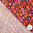 SATIN VISCOSE RETRO CHECKS FUCHSIA - My Little Coupon