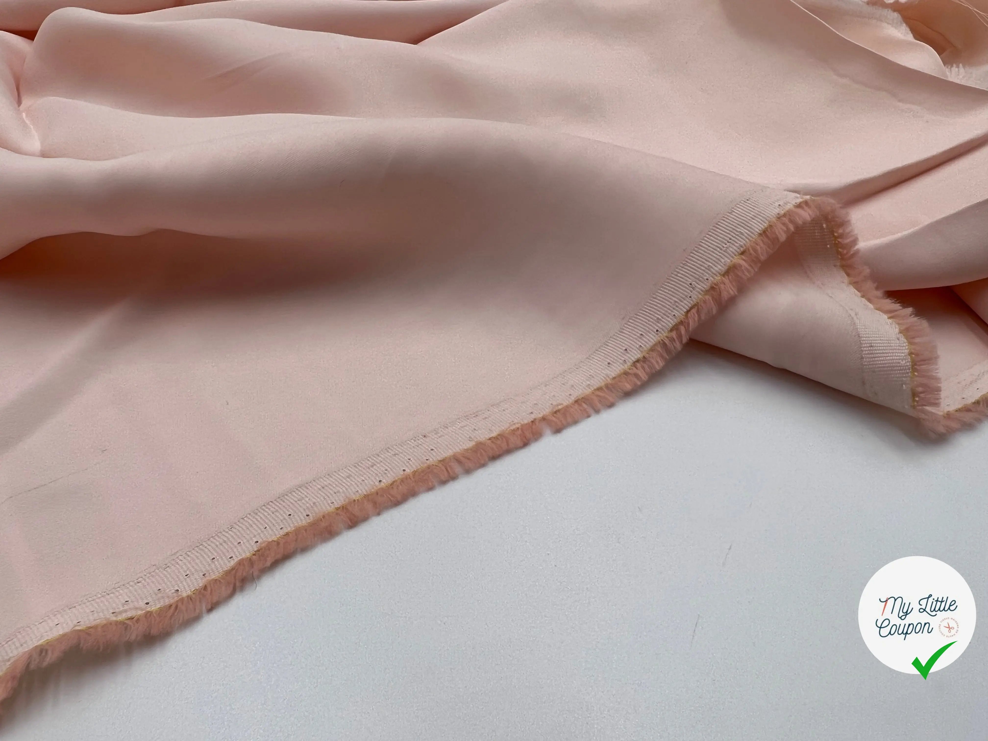 SATIN VISCOSE ROSE CLAIR - My Little Coupon - tissu - coudre