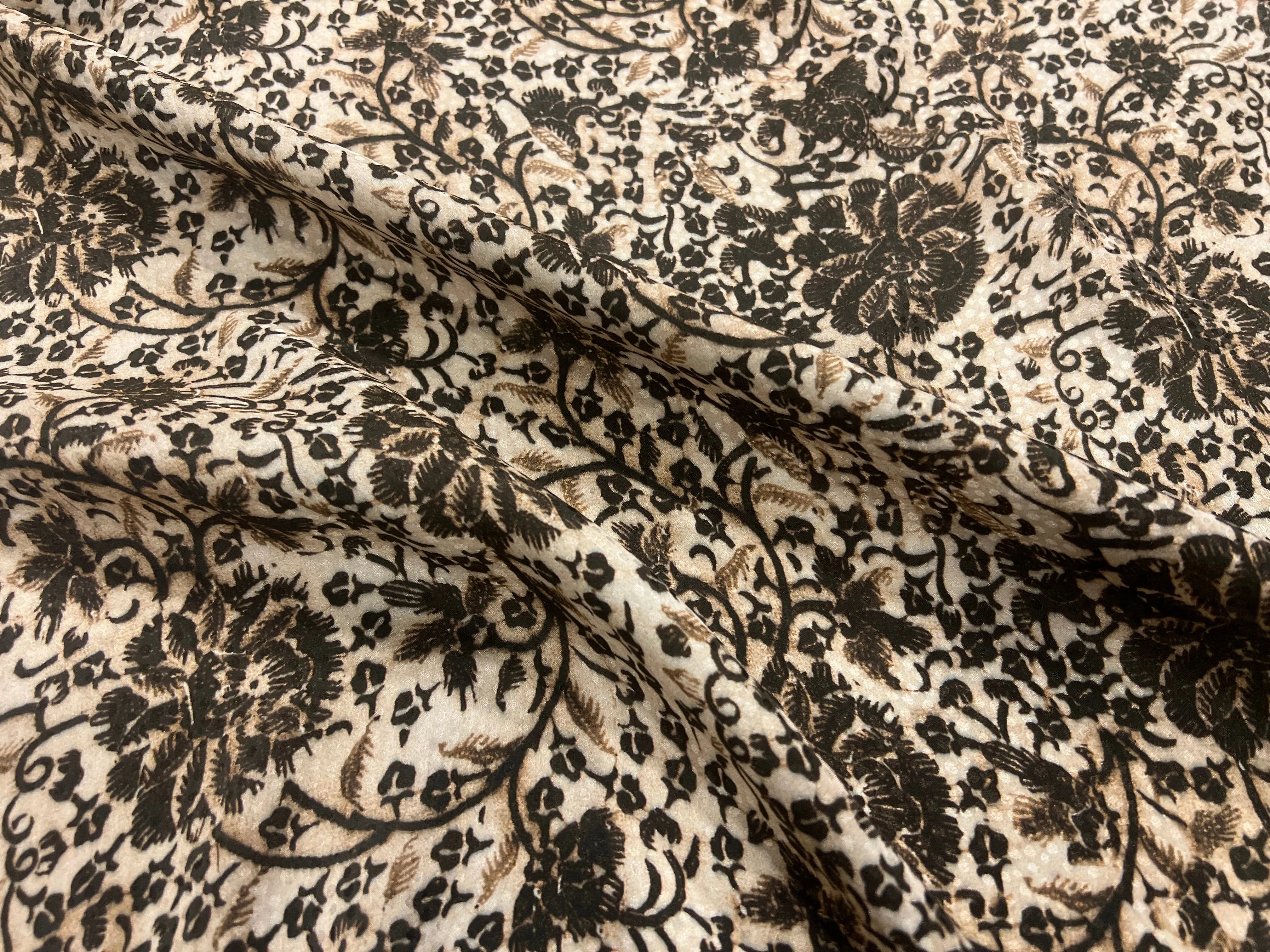 SATIN VISCOSE SOIE JACQUARD - My Little Coupon