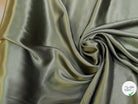 SATIN VISCOSE VERT KAKI TOMBÉ FLUIDE - My Little Coupon
