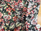 SATIN VOILE DE COTON ÉMERISE PREMIUM FOND NOIR DOUX MADE IN ITALY - My Little Coupon