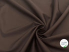 SATINETTE DE COTON CHOCOLAT - coupon de tissu de 3 mètres - My Little Coupon - tissu - coudre