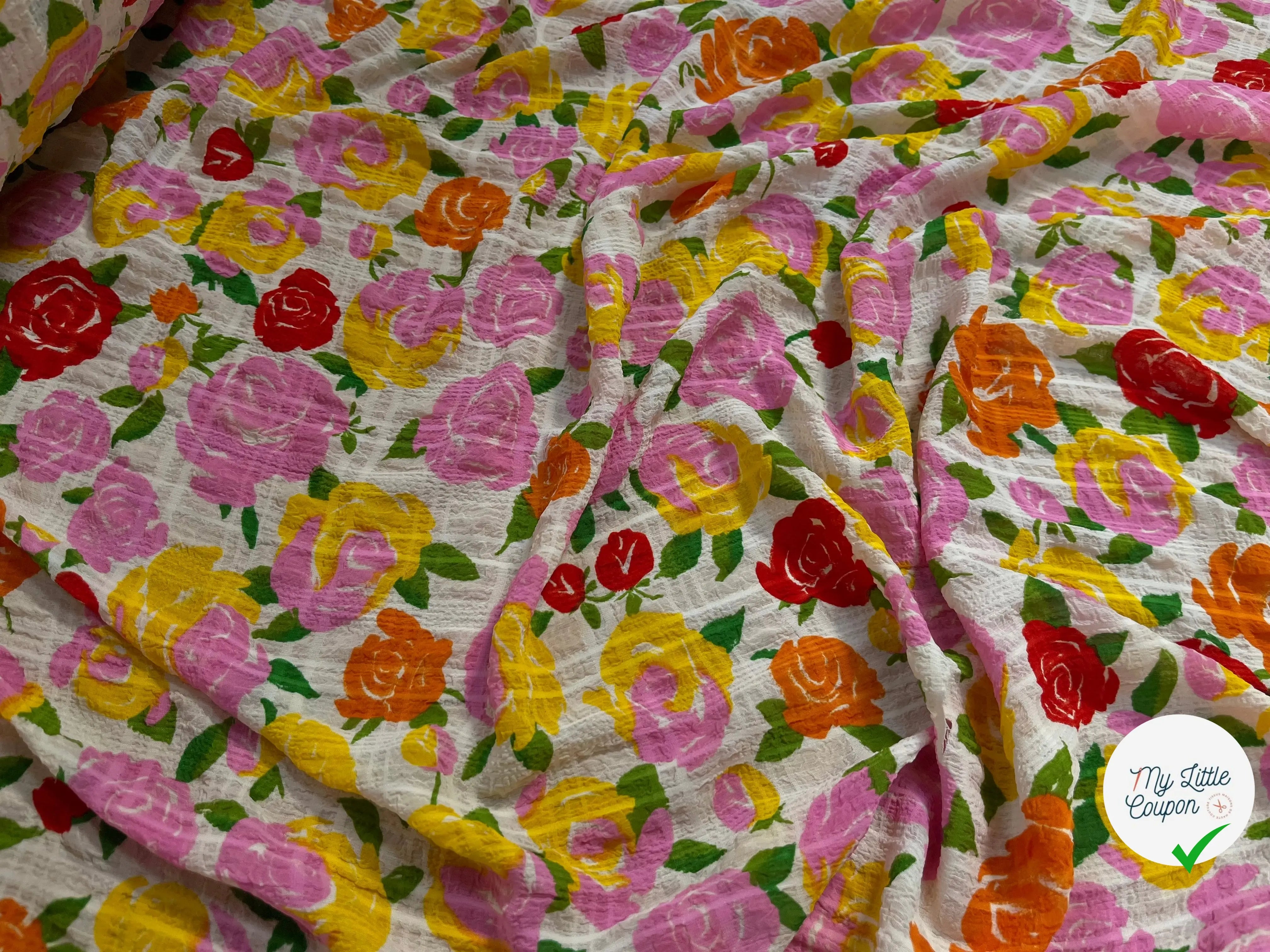 SEERSUCKER FLEURS MULTICOLOR - My Little Coupon