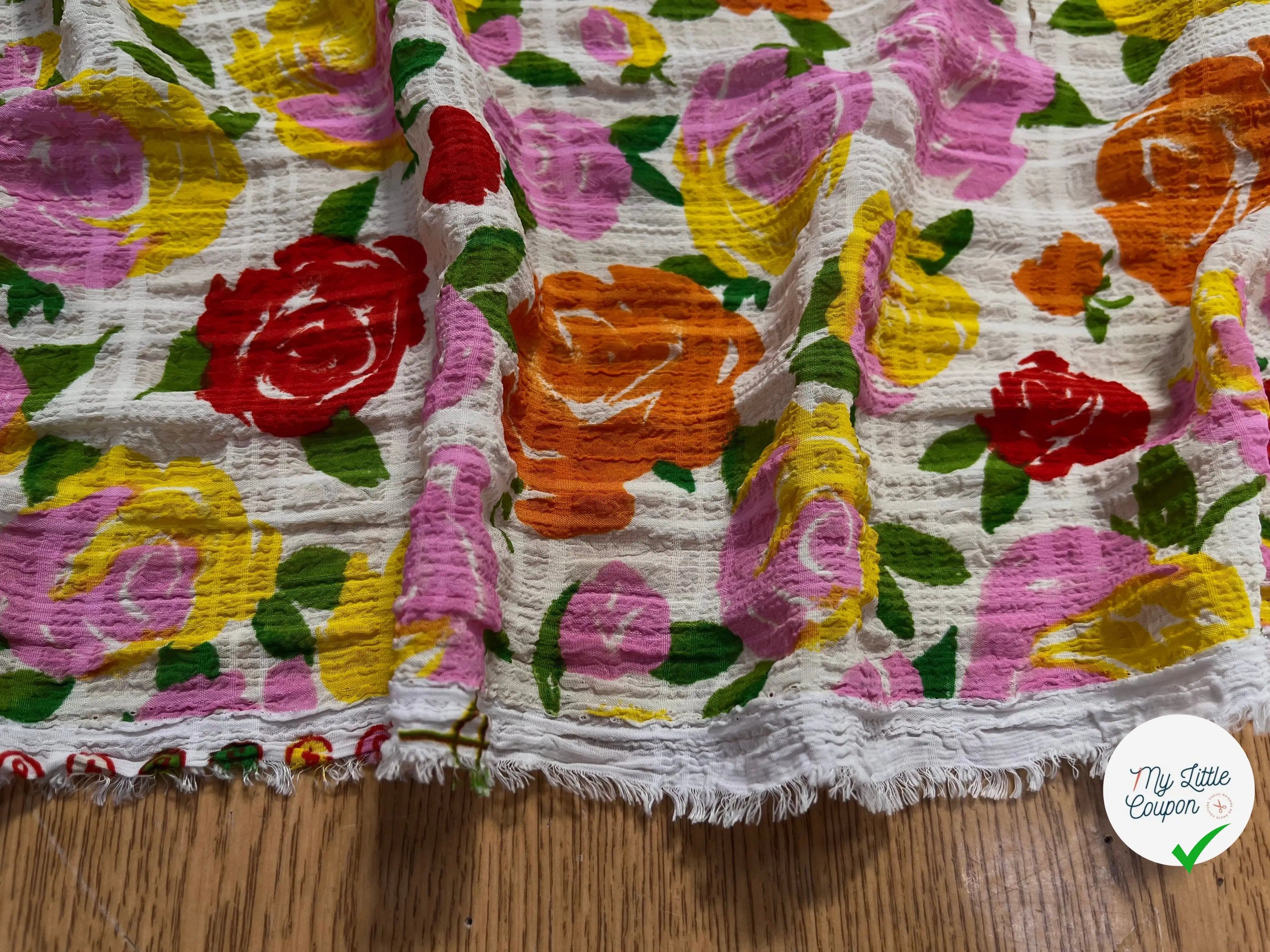 SEERSUCKER FLEURS MULTICOLOR - My Little Coupon
