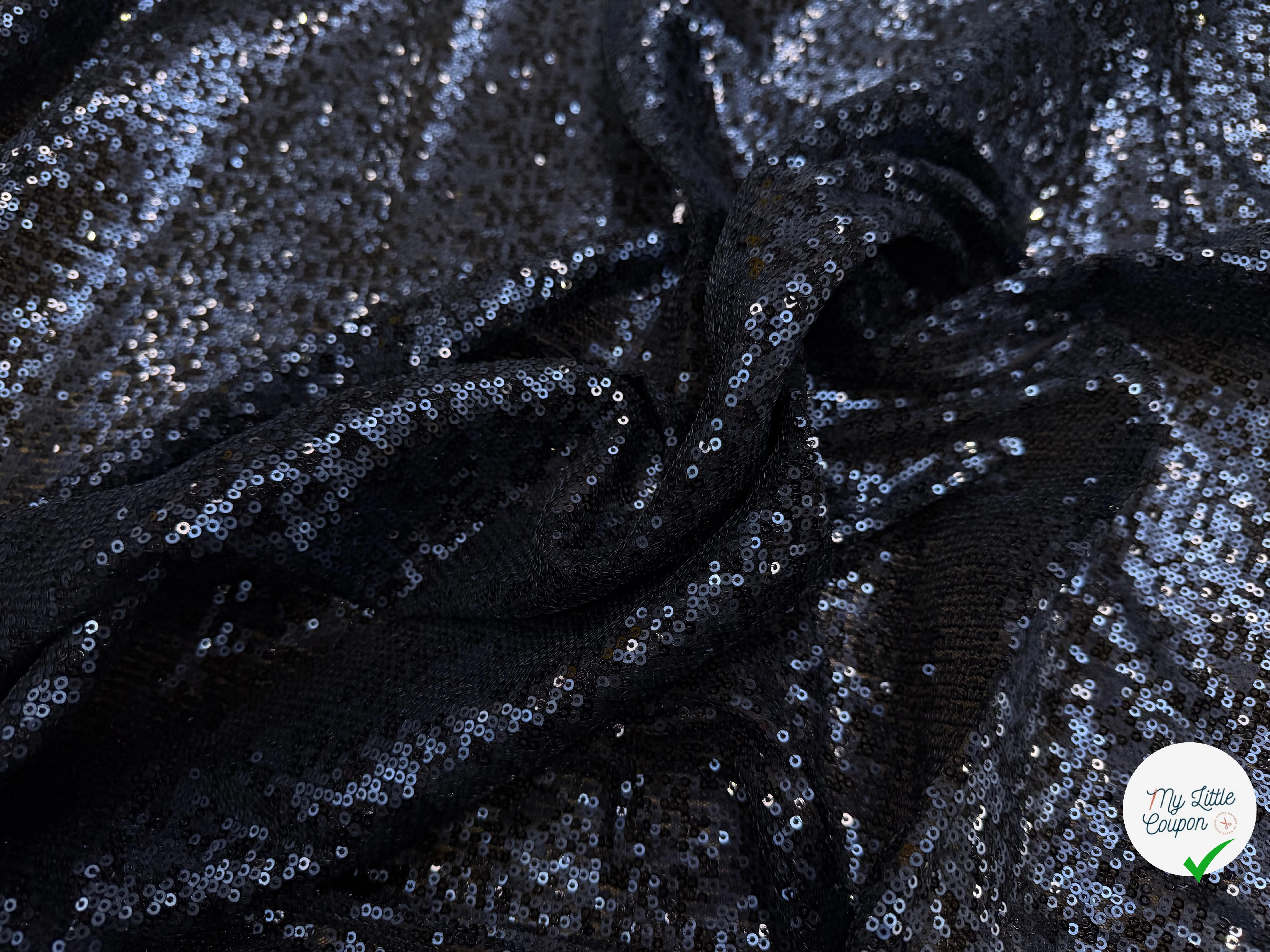 SEQUIN CHIC BLEU PROFOND PAS CARNAVAL - My Little Coupon