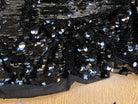 SEQUIN PAILLETTE SUR RÉSILLE NOIR - My Little Coupon