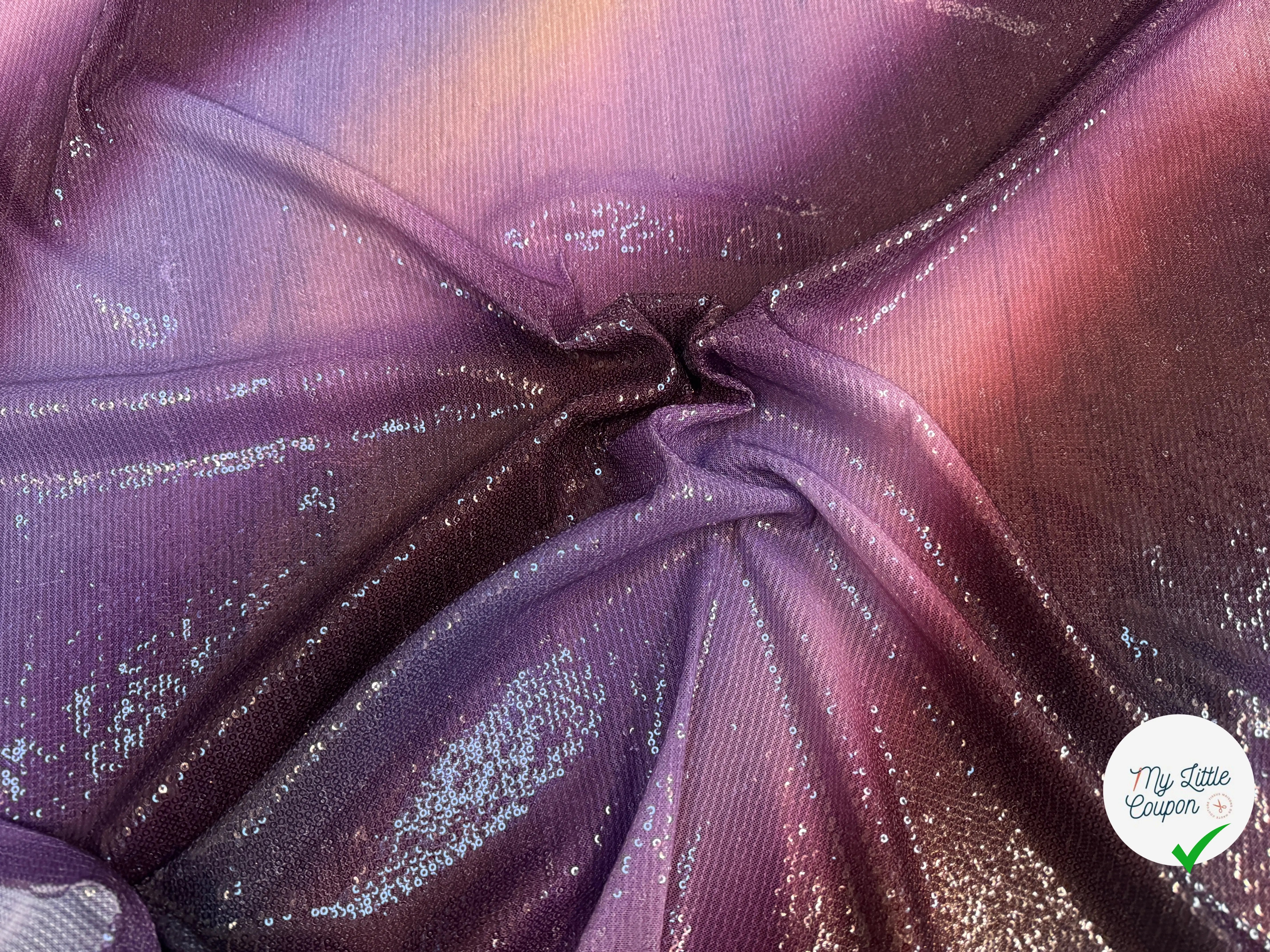 SEQUIN STRETCH DÉGRADÉ VIOLET - My Little Coupon