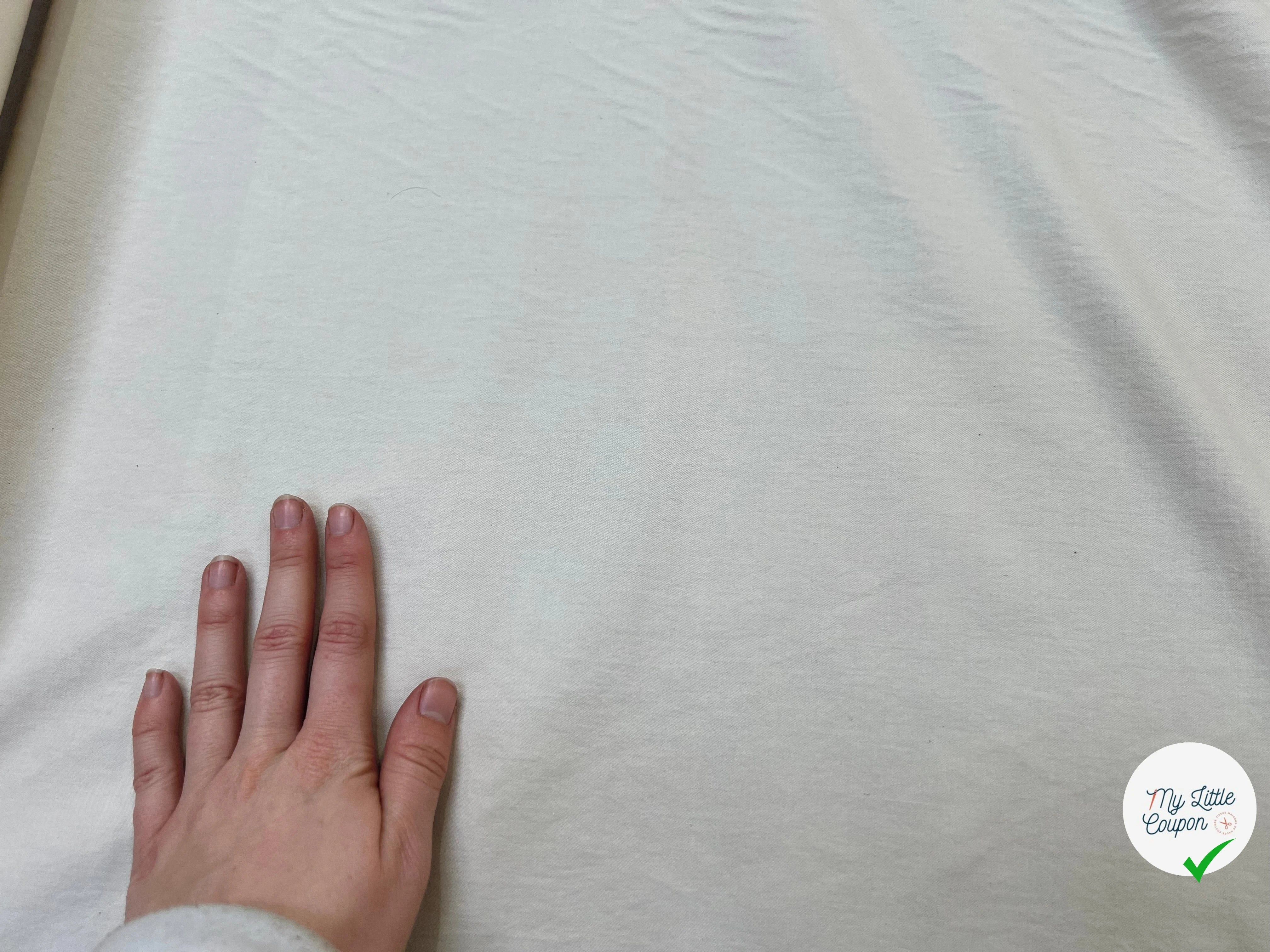 SERGÉ DE COTON FLUIDE BLANC - My Little Coupon