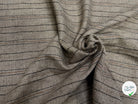 SERGÉ DE LAINE VISCOSE BEIGE RAYURES NOIR ET MARRON 31% LAINE 27% VISCOSE - My Little Coupon