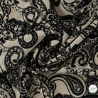 Sergé de viscose EcoVero cachemire sable - drapé