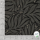 Sergé de viscose EcoVero feuilles serpent sable - texture