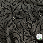 Sergé de viscose EcoVero feuilles serpent sable - mise en situation