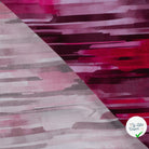 Sergé de viscose EcoVero rayures pinceau cyclamen - détail du motif